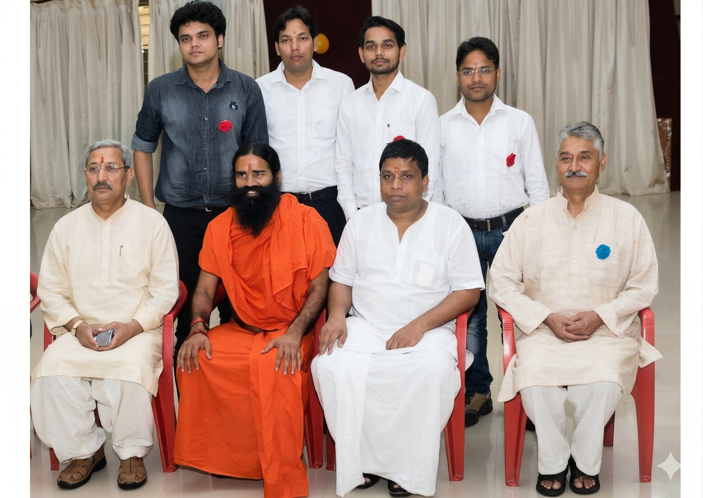 Dr. Pawan Kumar with Yoga Guru Baba Ramdev